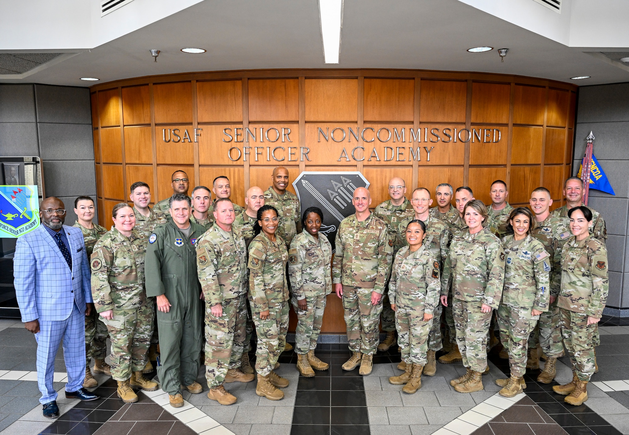 Air Force leaders came together at the Air Force Senior Noncommissioned Officer Academy, Maxwell Air Force Base, Gunter Annex, Ala., for the Enlisted Professional Military Education Biennial Review and the Enlisted Force Development Panel, Sept. 8-9. The Biennial Review board convenes no less than once every other year to review the EPME strategic plan, policies, curricula, resources and processes. The Enlisted Force Development Panel is charged to review, evaluate, and make recommendations to senior Air Force leaders regarding concerns, programs and initiatives relating to the education, training and experiences impacting enlisted Airman development. (U.S. Air Force photo by Brian Ferguson)