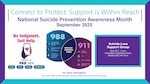 Puget Sound Naval Shipyard & Intermediate Maintenance Facility 2025 Suicide Prevention Awareness Month graphic. (U.S. Navy graphic by Geno Hernandez)