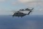 U.S. Marine CH-53E Super Stallion helicopters, assigned to Marine Heavy Helicopter Squadron 462, Marine Aircraft Group 36, 1st Marine Aircraft Wing, fly in formation off the coast of Okinawa, Japan, Sept. 8, 2025.