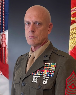 Portrait of Sergeant Major Robert L. Leatherman