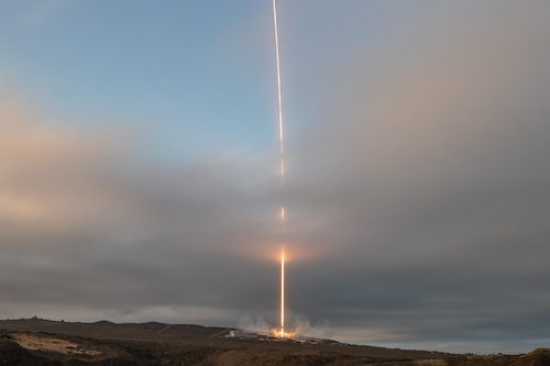 Rocket launch imagery