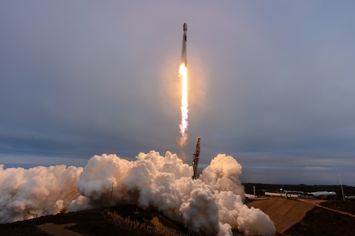 Rocket launch imagery