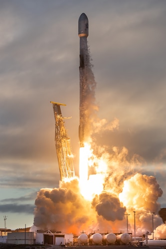 Rocket launch imagery