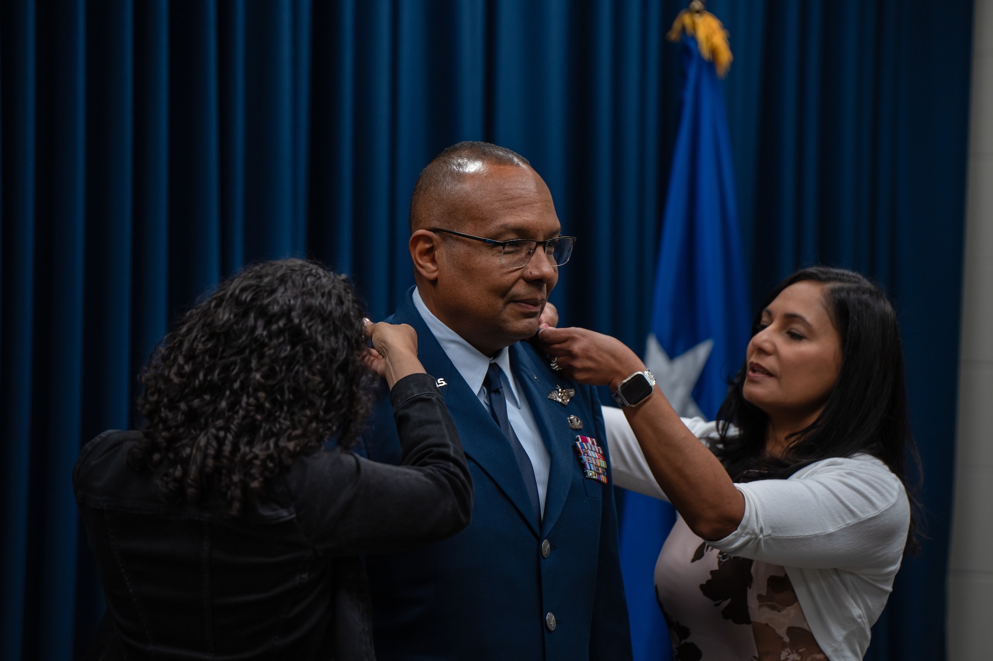 The ceremony marked Colón-DeJesús’ promotion to brigadier general and recognized his continued service as the Chief of Staff for the South Dakota Air National Guard.