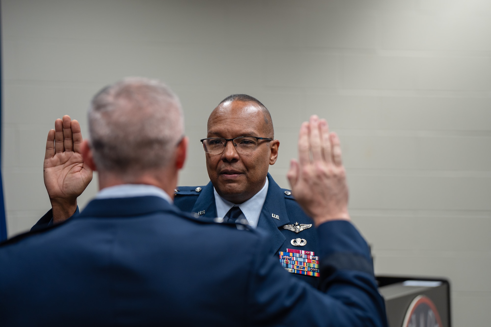 The ceremony marked Colón-DeJesús’ promotion to brigadier general and recognized his continued service as the Chief of Staff for the South Dakota Air National Guard.