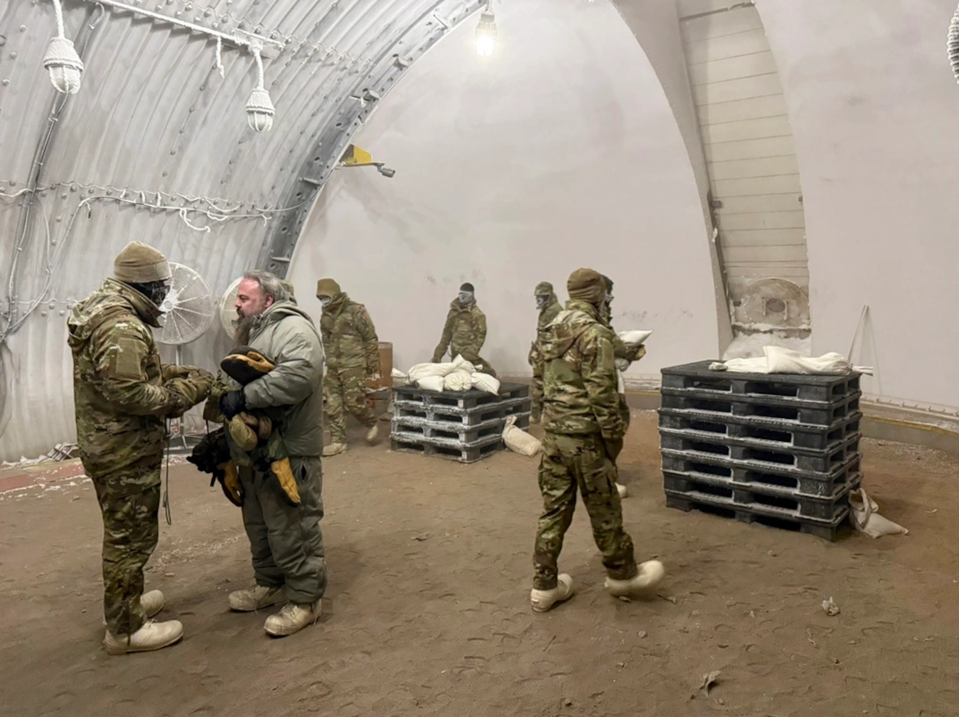 The All-Range Tactical Clothing system, formally known as the Cold Temperature and Arctic Protection System (CTAPS), is a multi-layer collection of cold weather garments designed to provide the wearer environmental protection in temperatures ranging from 45 °F to −65 °F. When an early spring hit the usually frigid interior Alaska at Arctic Regions Test Center, the test pivoted to a climactic chamber at Yuma Test Center.
