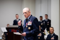 Image of an Airman speaking.