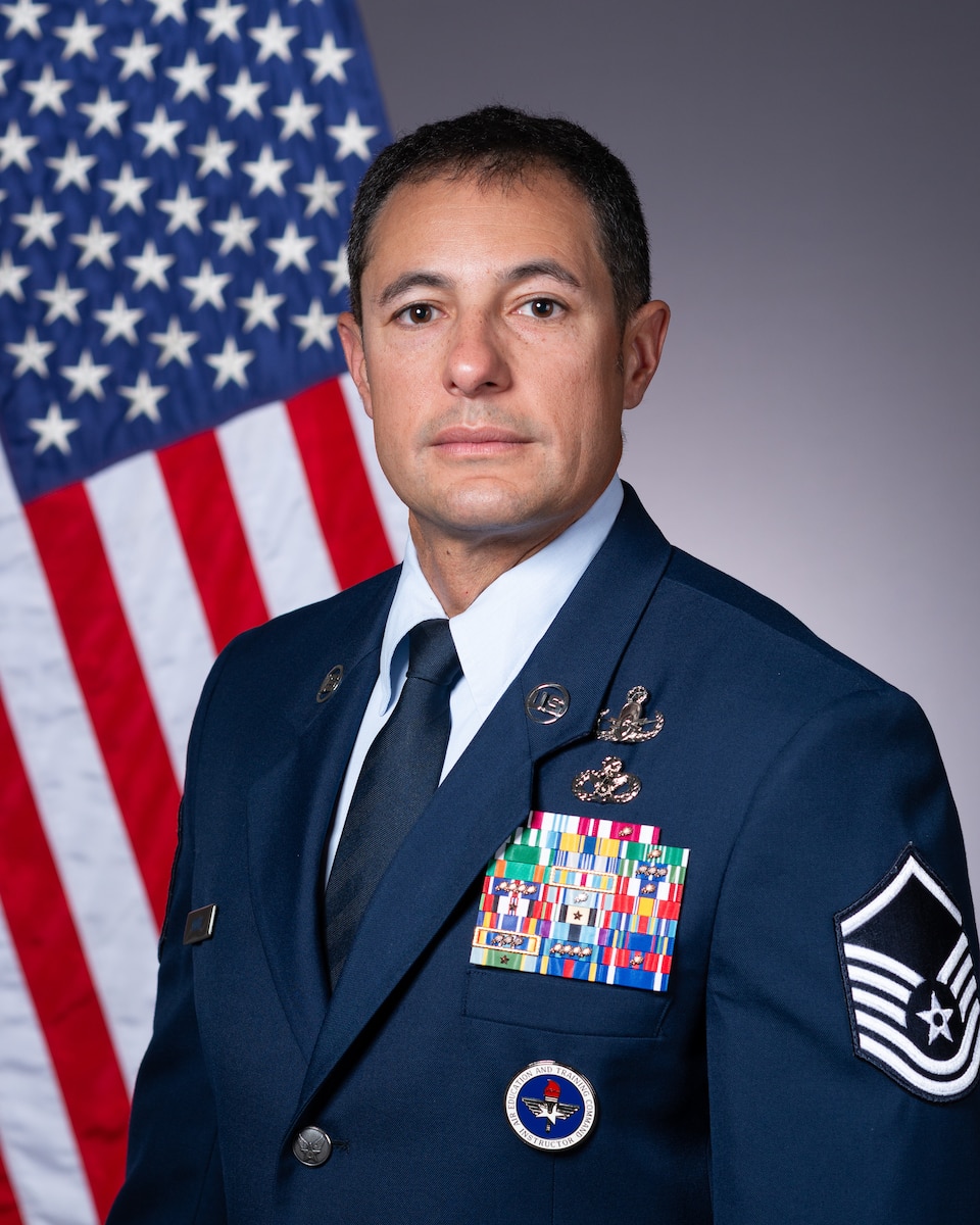Master Sgt. Kalvin Moore is the Explosive Ordnance Disposal superintendent assigned to the EOD Flight, 812th Civil Engineer Squadron, 412th Civil Engineer Group, 412th Test Wing, at Edwards Air Force Base, California.