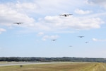 U.S. Airmen with the 193rd Special Operations Wing conducted routine Launch the Fleet training from Harrisburg International Airport in Middletown, Pennsylvania, September 11, 2025, timed to commemorate Patriot Day. This formation flight of six MC-130J Commando II aircraft followed a route visible to many in Central Pennsylvania.