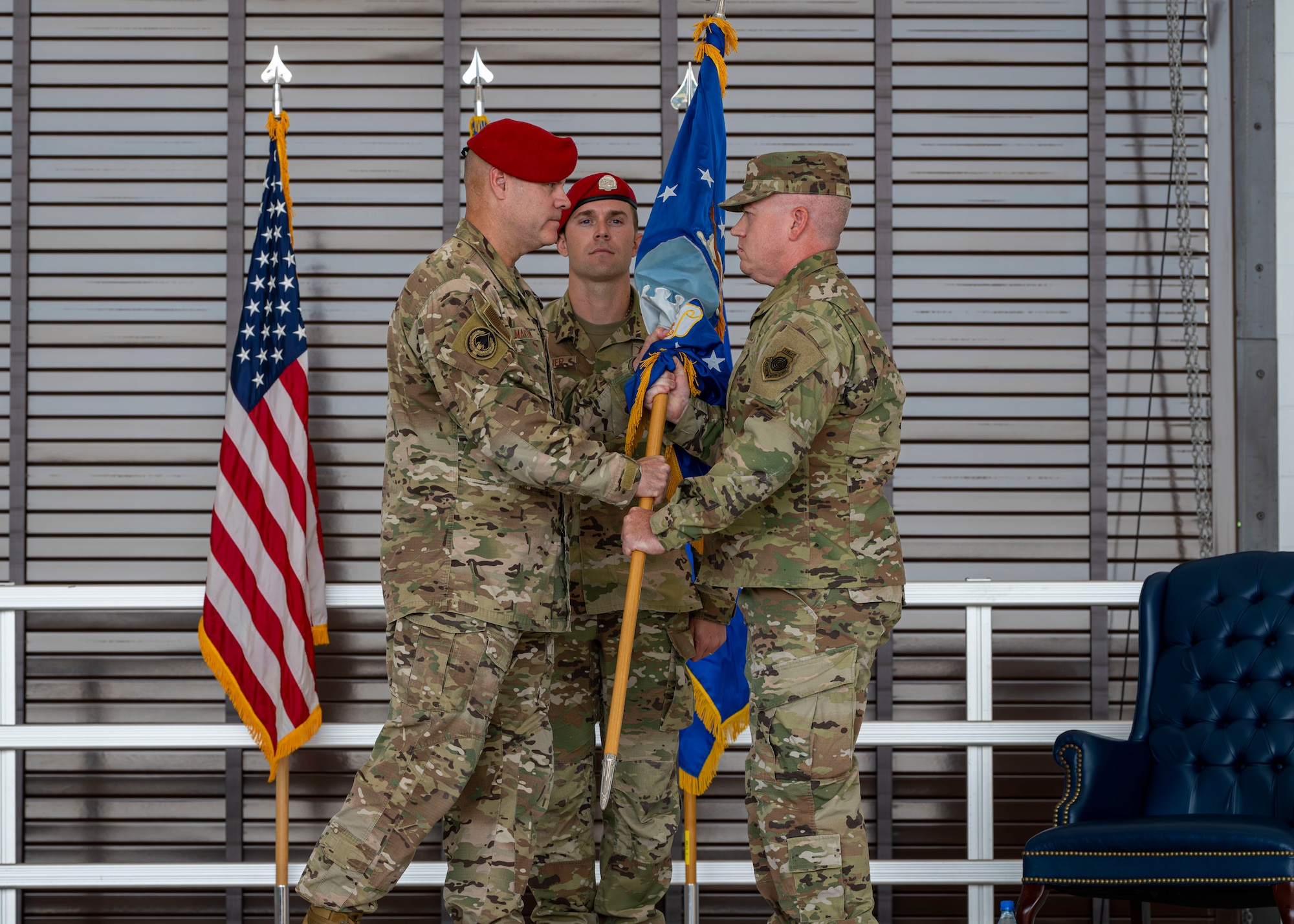 U.S. Air Force Col. Brad M. Dvorak assumes command of the 31st Air Task Force at Hurlburt Field, Florida, Sept. 12, 2025.