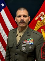 First Sergeant Jared Filosa, Unit Senior Enlisted Leader, Food Services Company, CLR-45