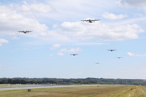 U.S. Airmen with the 193rd Special Operations Wing conducted routine Launch the Fleet training from Harrisburg International Airport in Middletown, Pennsylvania, September 11, 2025, timed to commemorate Patriot Day.