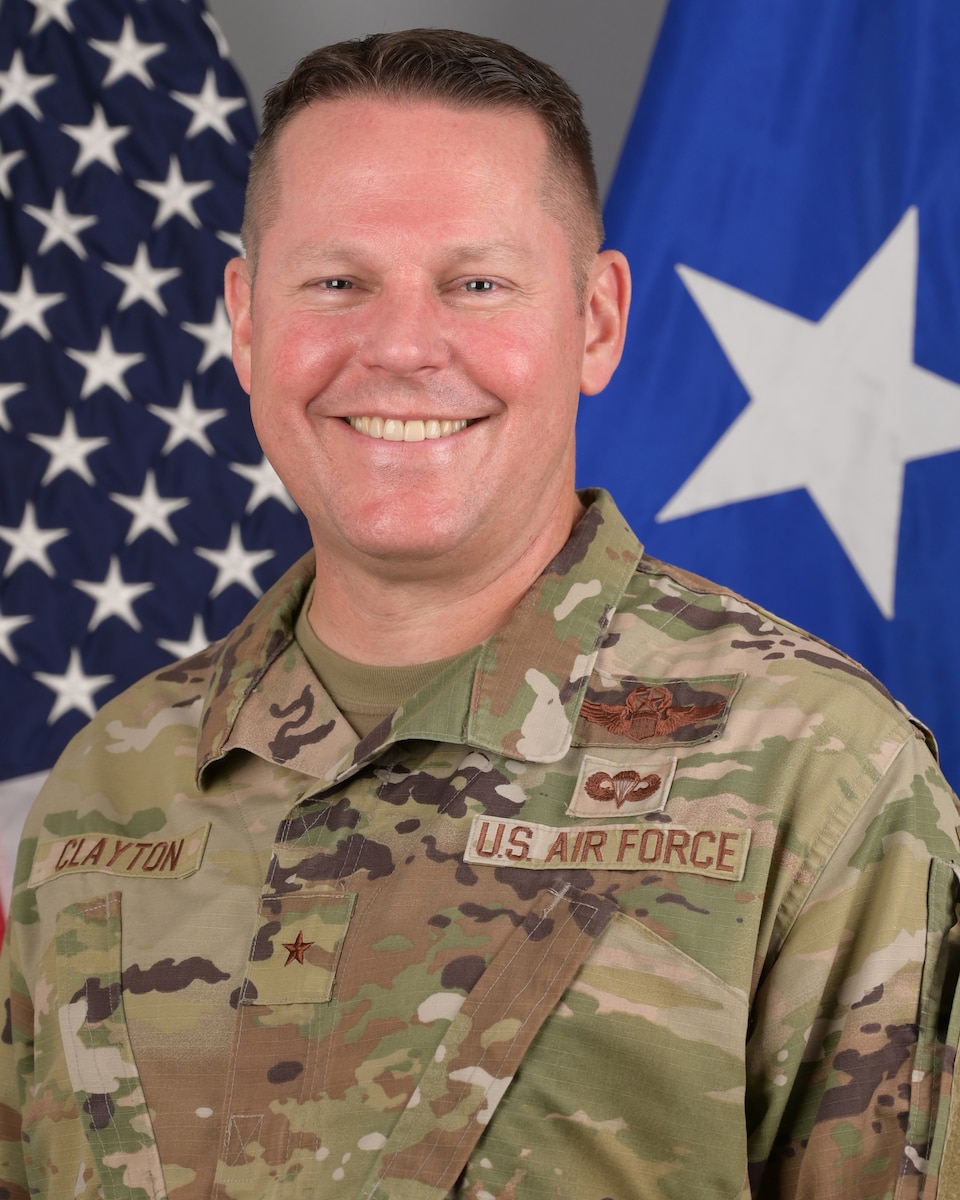 Brig. Gen. Daniel C. Clayton bio photo.