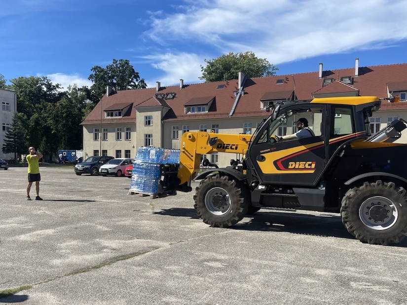 Logistics Readiness Center Poland conducted vehicle and equipment ground guide and safety course training Sept. 4, 2025, focused on communicating with hand and arm signals. The course was mainly designed for the Poland Provided Logistic Support forklift operators who support LRC Poland and U.S. Army Garrison Poland, but the entire team gained from the training. (U.S. Army courtesy photo)