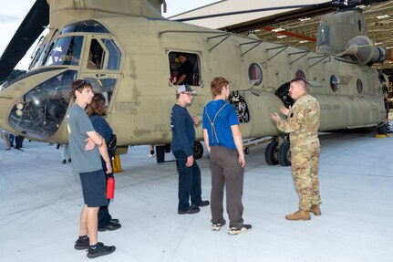 Fort Indiantown Gap hosted more than 120 first responders from communities near the installation for a helicopter emergency orientation Sept. 11, 2025, at Army Aviation Support Facility No. 1 and Muir Army Heliport. (Pennsylvania National Guard photo by Wayne V. Hall)