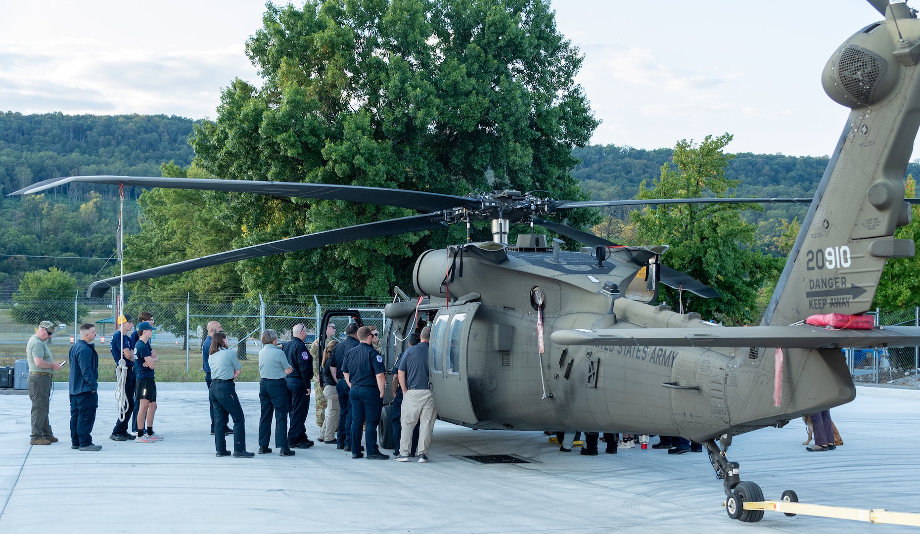 The Pennsylvania Army National Guard provides a unique training experience for more than 120 firefighters and rescue personnel.