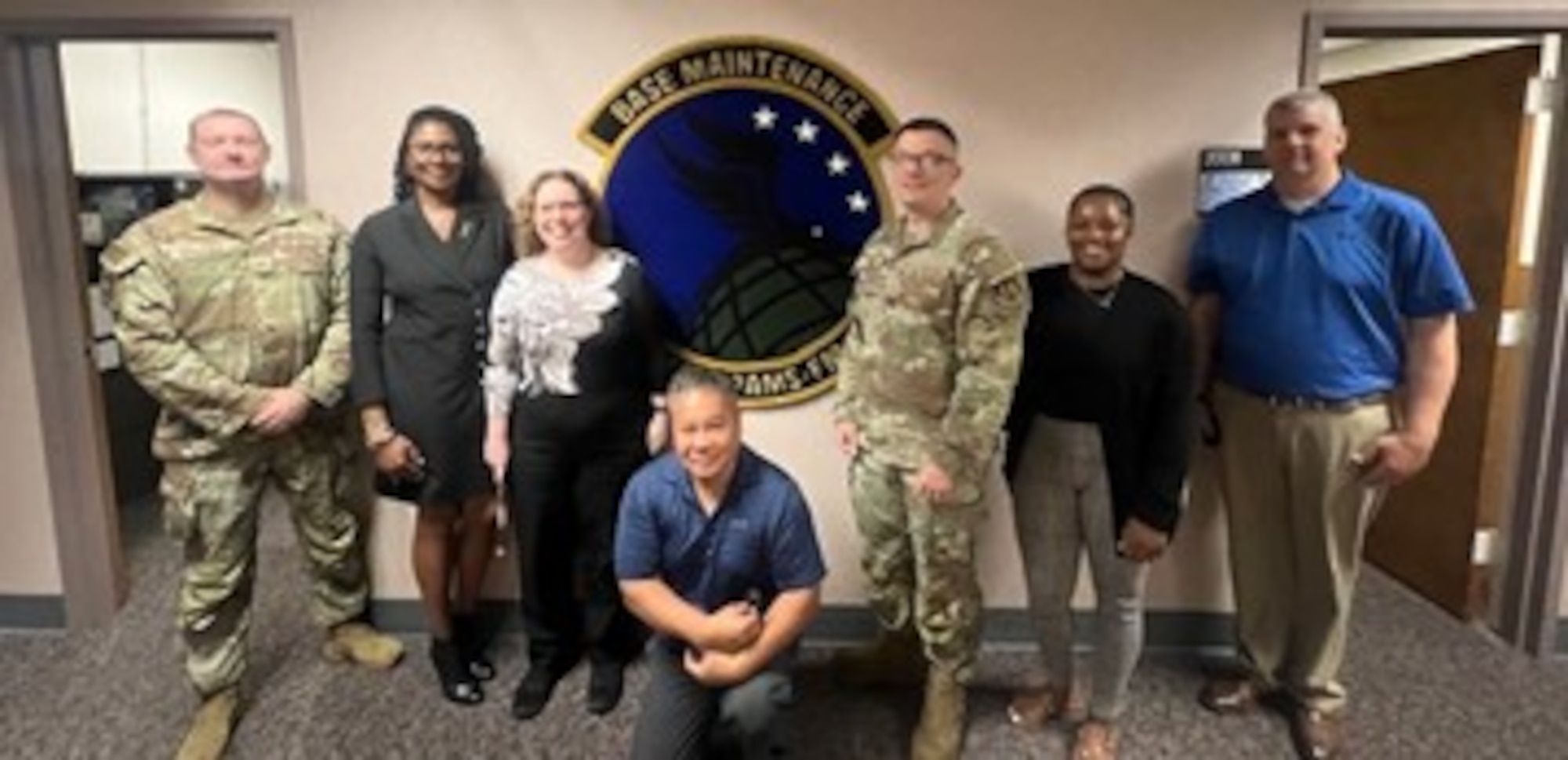 PAMS Capability Delivery Team (CDT) from left to right: TSgt Corey Fletcher, Andrea Lee, Nicole Webb, Erman Samelo, MSgt Cory Crim, Tatyana Green, and James Curtis