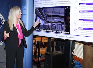 Woman briefing