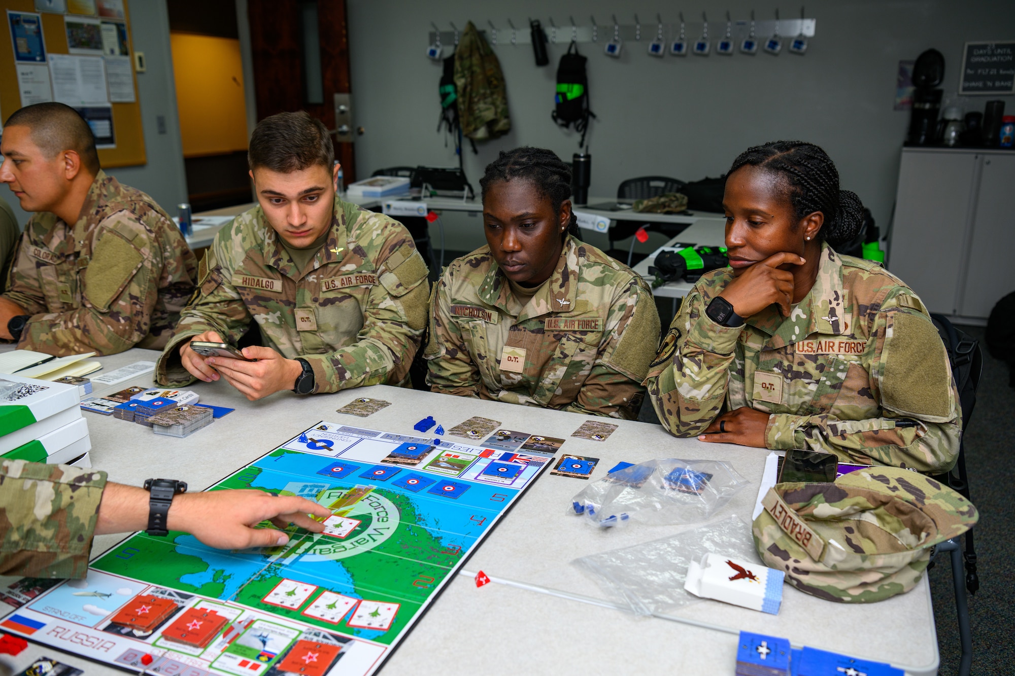 Officer Trainees participate in a Mission Command Experience, August 21, 2025, at Officer Training School, Maxwell Air Force Base, Alabama.