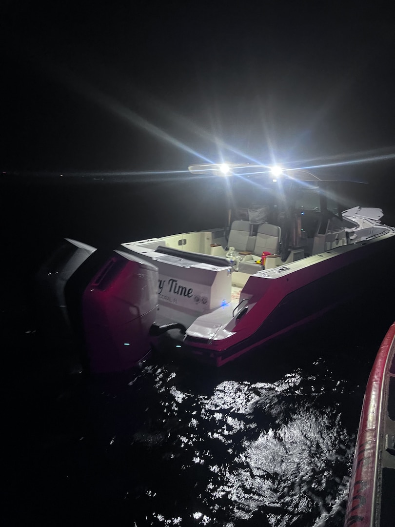 Coast Guard Station Fort Myers Beach rescue crews saved seven boaters after a vessel allision near Fort Myers Beach, Sunday. (U.S. Coast Guard courtesy photo)
