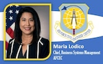 Mission Monday: Maria Lodico, business systems management branch chief for Air Force Civil Engineer Center’s Business Information Systems and Mission Support Directorate. (U.S. Air Force graphic by Craig Z. Rodarte)