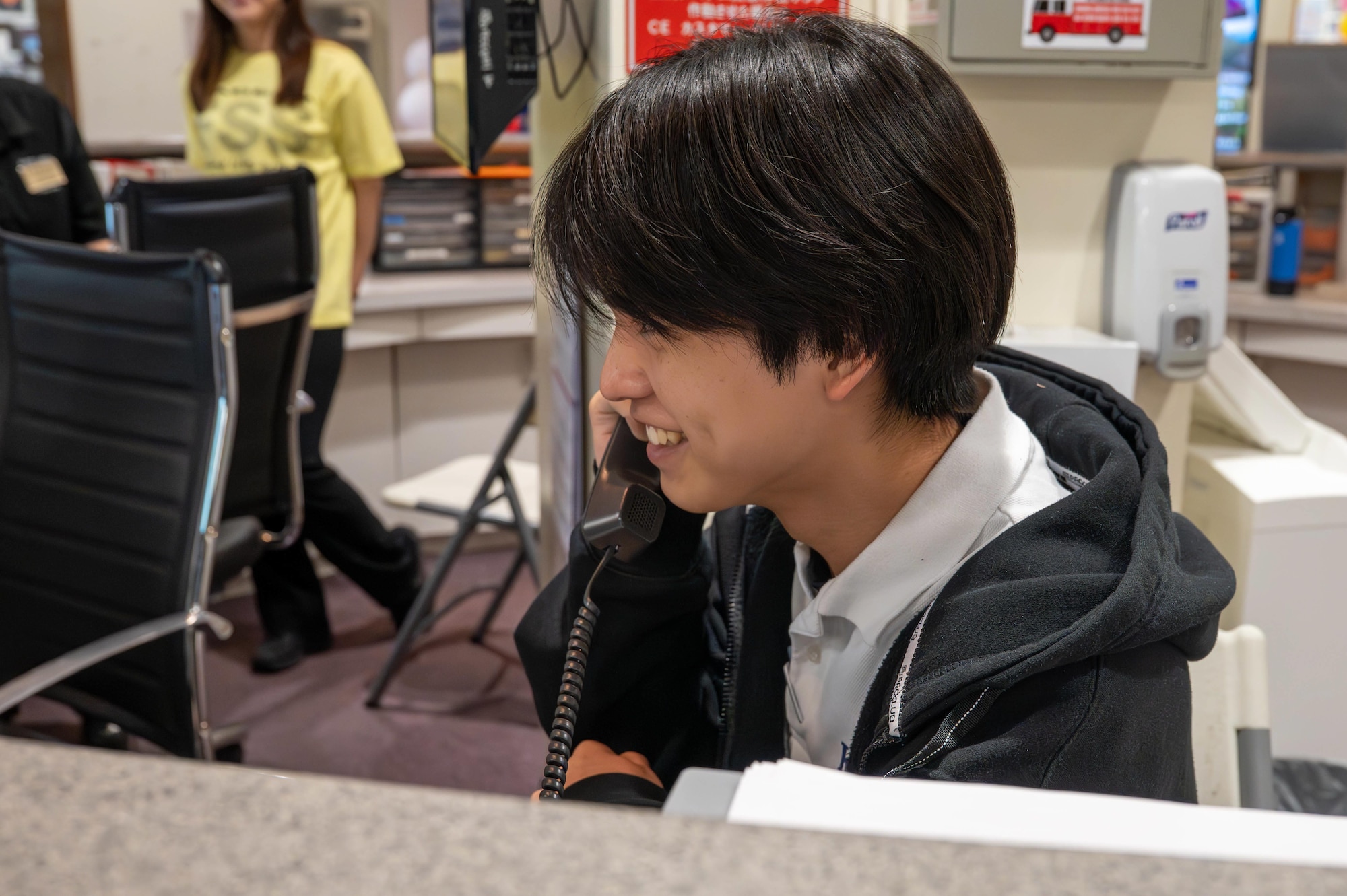 A Kadena Language Institute student participates in a four week internship program at Kadena Air Base Japan, Aug. 27, 2025.