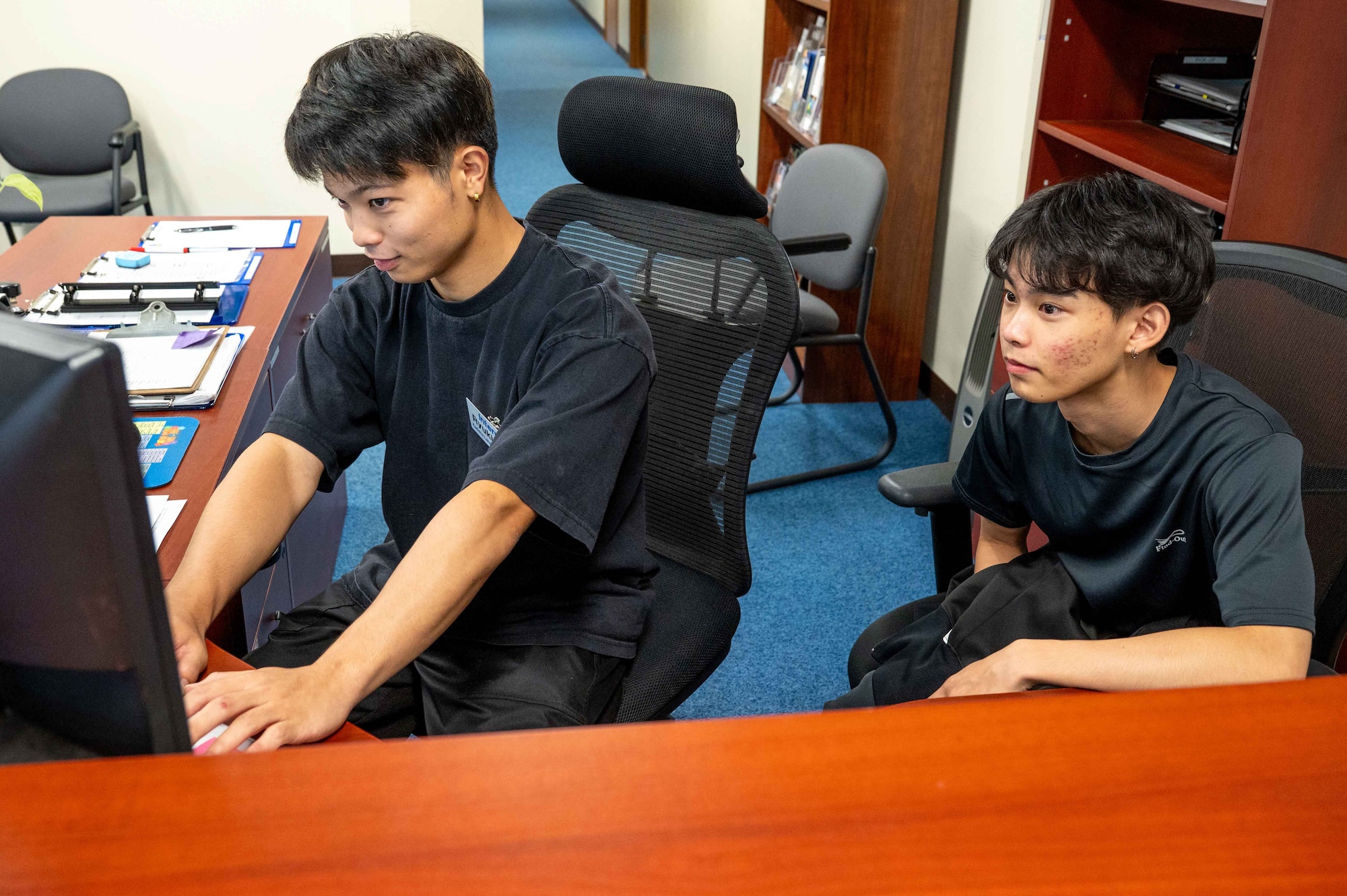 A Kadena Language Institute student participates in a four week internship program at Kadena Air Base Japan, Aug. 27, 2025.