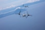 U.S. Marine Corps MV-22B Ospreys with Marine Medium Tiltrotor Squadron (VMM) 262, Marine Aircraft Group 36, 1st Marine Aircraft Wing fly in formation during exercise Resolute Dragon 25 off of the coast of Kagoshima, Japan, Sept. 12, 2025.