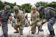 U.S. Air Force civil engineers from the 35th CES partnered with the Japan Air Self-Defense Force for a week-long bilateral exercise in July at Misawa and Chitose Air Bases.