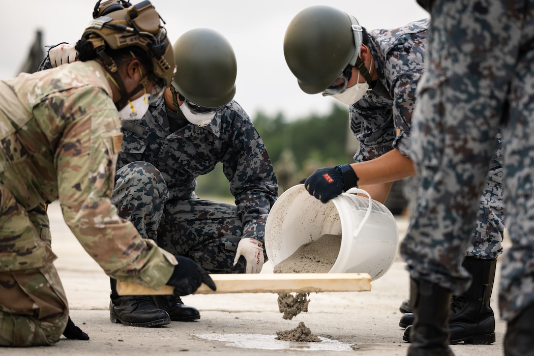 U.S. Air Force civil engineers from the 35th CES partnered with the Japan Air Self-Defense Force for a week-long bilateral exercise in July at Misawa and Chitose Air Bases.