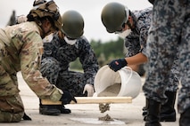 U.S. Air Force civil engineers from the 35th CES partnered with the Japan Air Self-Defense Force for a week-long bilateral exercise in July at Misawa and Chitose Air Bases.