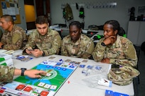 Officer Trainees participate in a Mission Command Experience, August 21, 2025, at Officer Training School, Maxwell Air Force Base, Alabama.