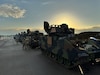 M2A3 Bradley Fighting Vehicles stand at the ready at the Coleman Army Prepositioned Stocks-2 worksite in Mannheim, Germany, Sept. 5, 2025. Nearly three dozen Bradleys were issued at Coleman to the Fort Hood, Texas, Cavalry Soldiers from 2nd Battalion, 7th Cavalry Regiment, for their upcoming rotational mission to Poland.