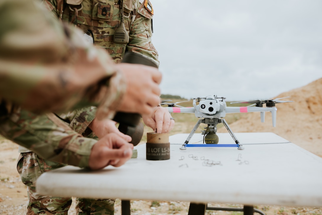 JMTG-U UAV Innovation Team Tests Grenade Delivery System