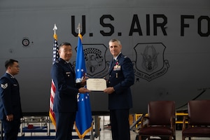 Col. Kenneth Jensen retired from the Air Force. He held his retirement ceremony on Sep. 6, 2025, at the 459th Air Refueling Wing at Joint Base Andrews, Md. Col. Jensen was the commander of the 459th Maintenance Group. He served nearly 30 years as both enlisted and as an officer. His service culminated with earning the Legion of Merit among many other decorations during his stellar career.