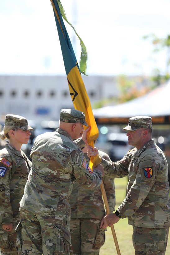 New 303rd Maneuver Enhancement Brigade commander takes charge, emphasizes welfare, readiness and physical fitness