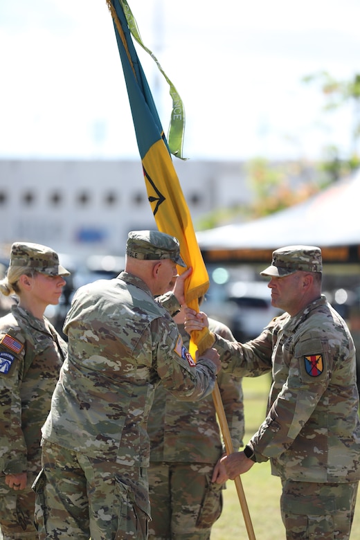 New 303rd Maneuver Enhancement Brigade commander takes charge, emphasizes welfare, readiness and physical fitness