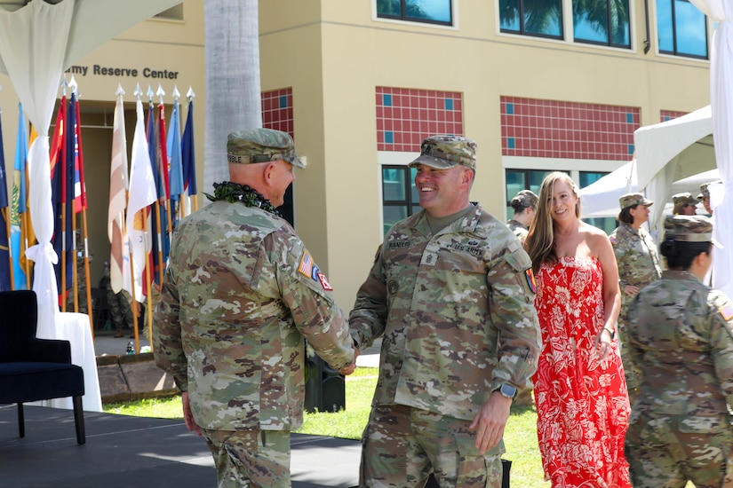 New 303rd Maneuver Enhancement Brigade commander takes charge, emphasizes welfare, readiness and physical fitness