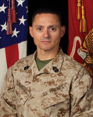 Portrait of Master Gunnery Sergeant Ian J. Jaurigue