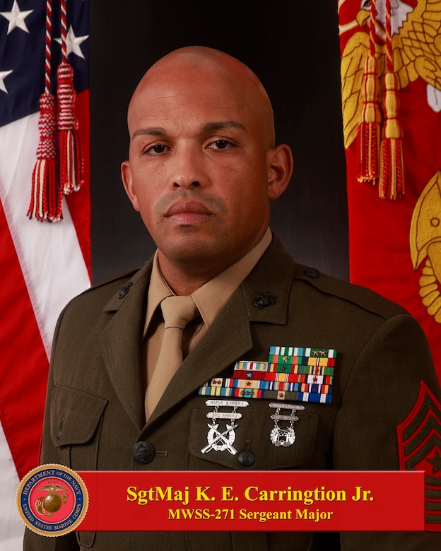 Sergeant Major Kelvin E. Carrington Jr. Command Photograph