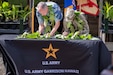 Dr. Chad Walton, University of Hawai‘i System interim vice president for research and innovation, left, and Col. Rachel Sullivan, commander of U.S. Army Garrison Hawai‘i, sign an intergovernmental support agreement Sept. 16, 2025 at the Schofield Barracks Seed Lab that expands environmental services, boosts conservation workforce development and strengthens island resilience.