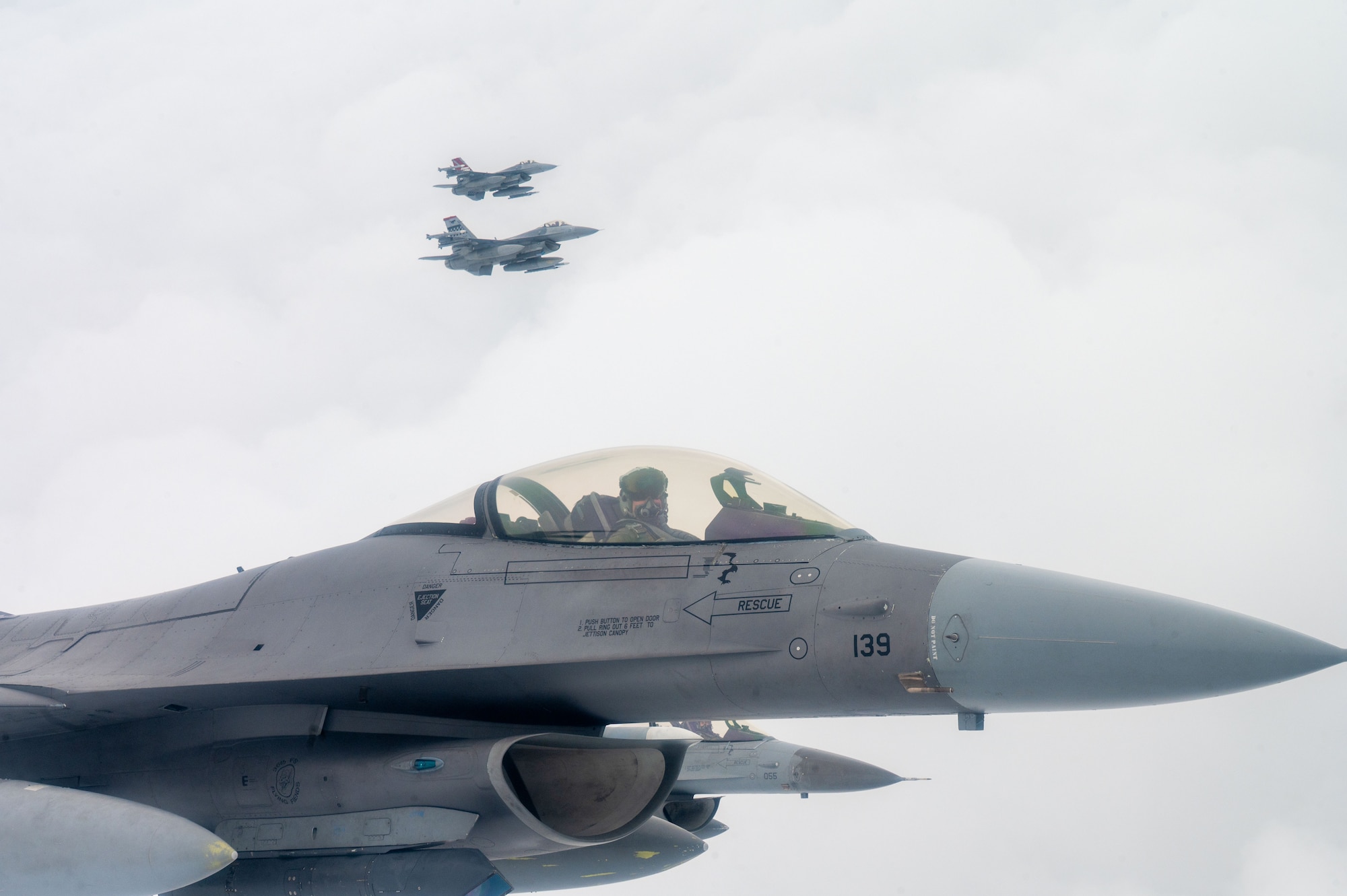 The 36th Fighter Squadron and Republic of Korea Air Force's 152nd Fighter Squadron conducted combined flight operations during Buddy Squadron 25-5 at Cheongju Air Base, Republic of Korea, Sept. 9-11, 2025.