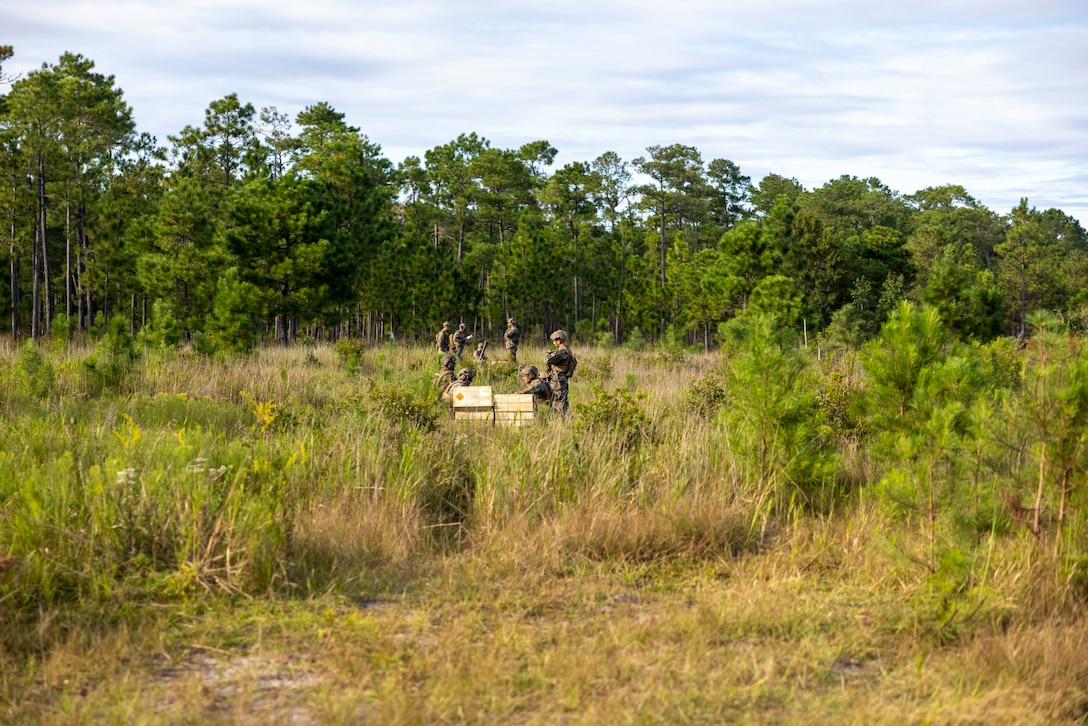 U.S. Marines with 2nd Battalion 2nd Marine Regiment, participate in a mortar range during exercise UNITAS 2025, on Marine Corps Base Camp Lejeune, North Carolina, Sep. 15, 2025. UNITAS, which is Latin for “unity,” was conceived in 1959 and has taken place annually since first conducted in 1960. This year marks the 66th iteration of the world’s longest running annual multinational maritime exercise. (U.S. Marine Corps photo by Lance Cpl. Payton Goodrich)