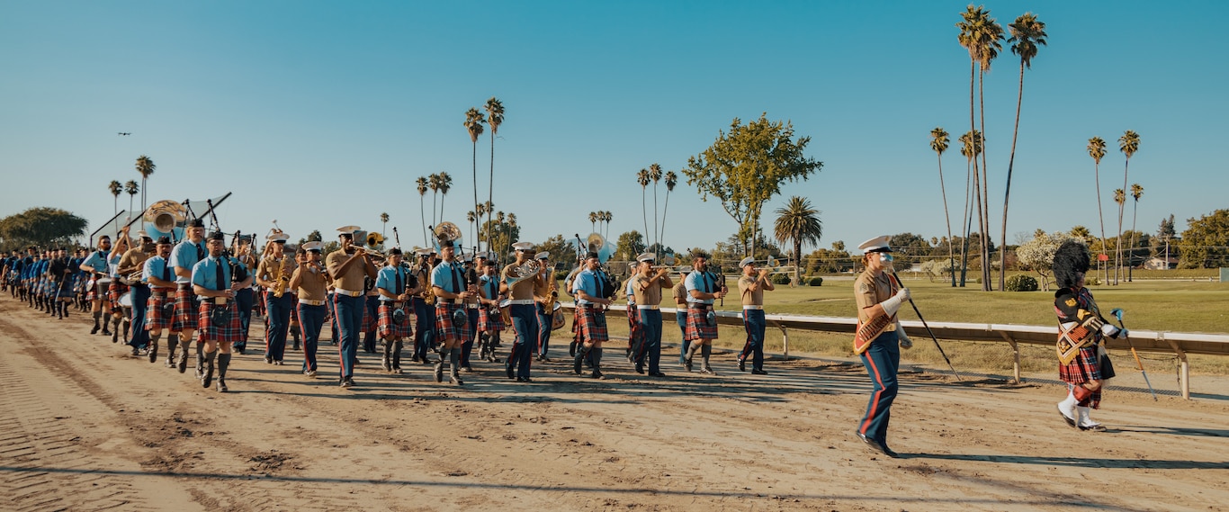 Marine Band San Diego perform at the 159th Scottish Highland Gathering and Games