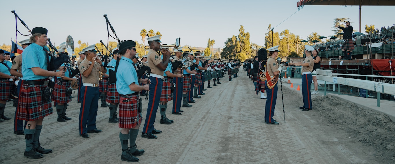 Marine Band San Diego perform at the 159th Scottish Highland Gathering and Games