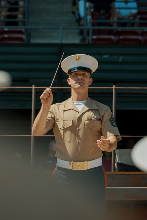 Marine Band San Diego perform at the 159th Scottish Highland Gathering and Games