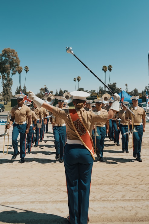 Marine Band San Diego perform at the 159th Scottish Highland Gathering and Games