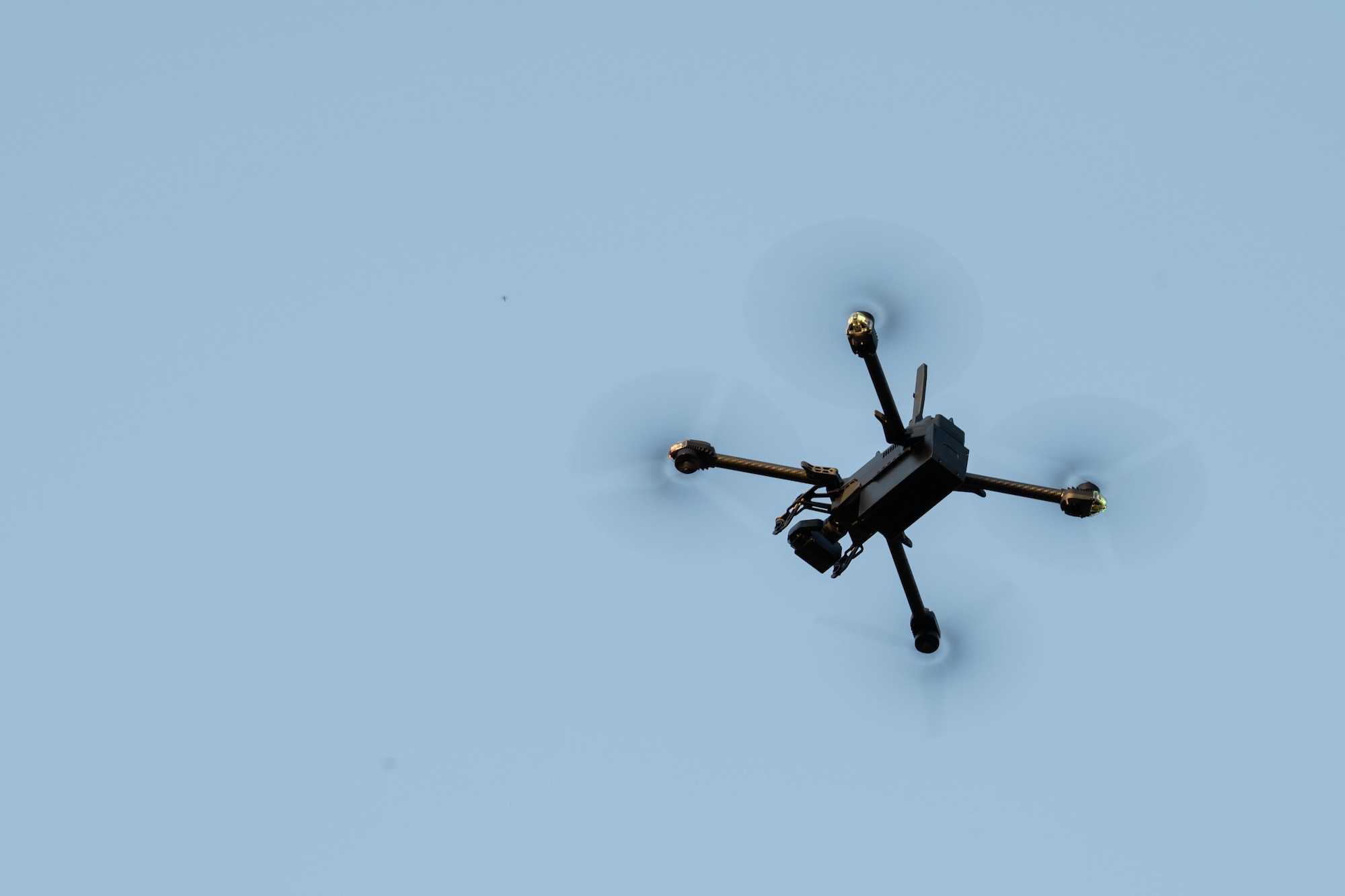 A U.S. Airman assigned to the 1st Special Operations Wing operates a drone for Exercise Commando Response at Hurlburt Field, Florida, Sept. 8, 2025.