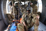 Colorado Army National Guard Soldier, Sgt. Jason Smith, a flight paramedic with 2nd General Support Aviation Battalion,135th Regiment, flies with his fellow crew members in a UH-60 Black Hawk helicopter to conduct medical evacuation training during Exercise Northern Strike in Grayling, Michigan, Aug. 2-14, 2025. Northern Strike is one of the Department of War’s largest reserve component readiness exercises. The joint and multi-national exercise was a chance to test readiness, refine warfighting skills and operate as a cohesive team in a dynamic environment. (U.S. Army National Guard photo by Staff Sgt. Josiah Pugh)