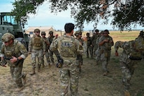 The 433rd Contingency Response Squadron members trained on airfield setup, security force integration, and equipment deployment at the 433rd Airlift Wing flightline here August 4, 2025.